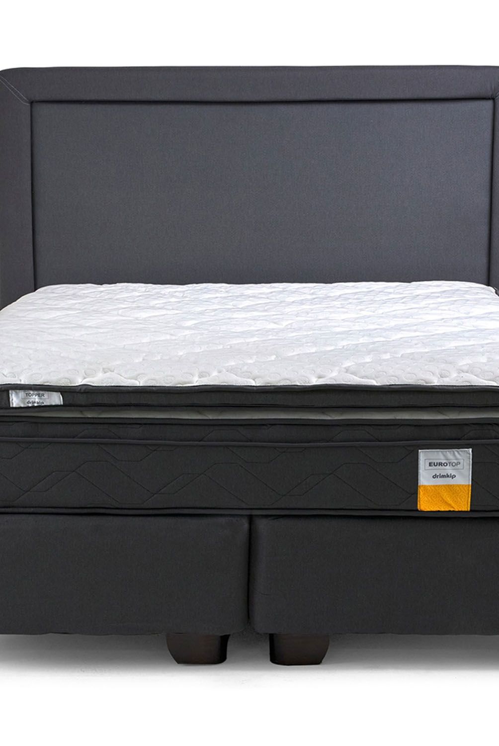DRIMKIP - Cama Americana Eurotop Full + Respaldo Drimkip