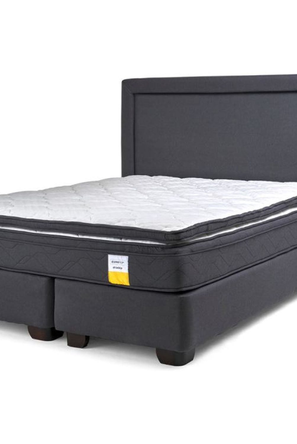 DRIMKIP - Cama Americana Eurotop King + Respaldo Drimkip
