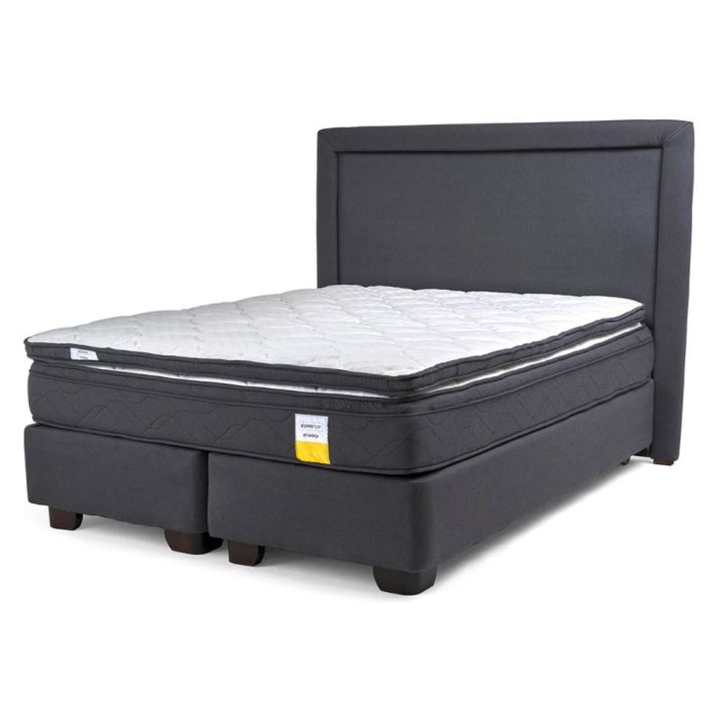 DRIMKIP - Cama Americana Eurotop King + Respaldo Drimkip