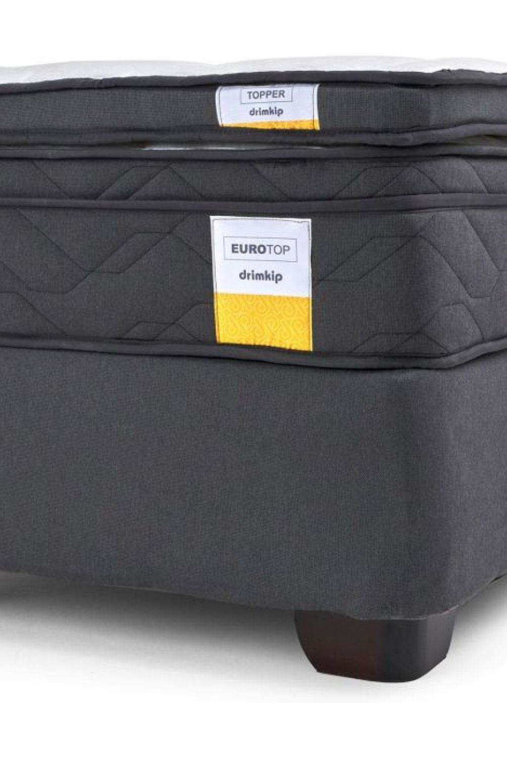 DRIMKIP - Cama Americana Eurotop King + Respaldo Drimkip