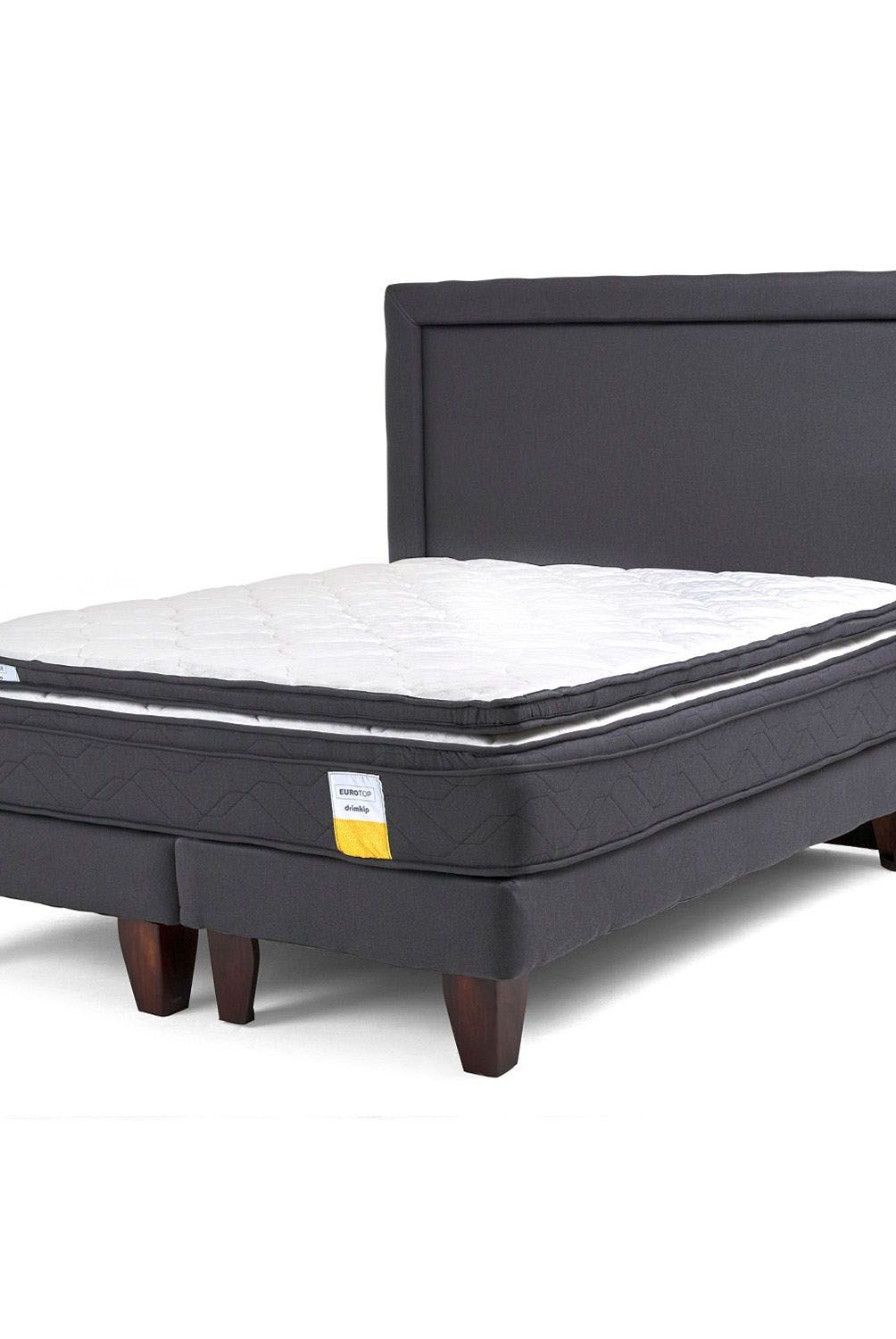 DRIMKIP - Camas Europeas Eurotop 2 Plazas 150x190 cm  + Topper + Respaldo Drimkip