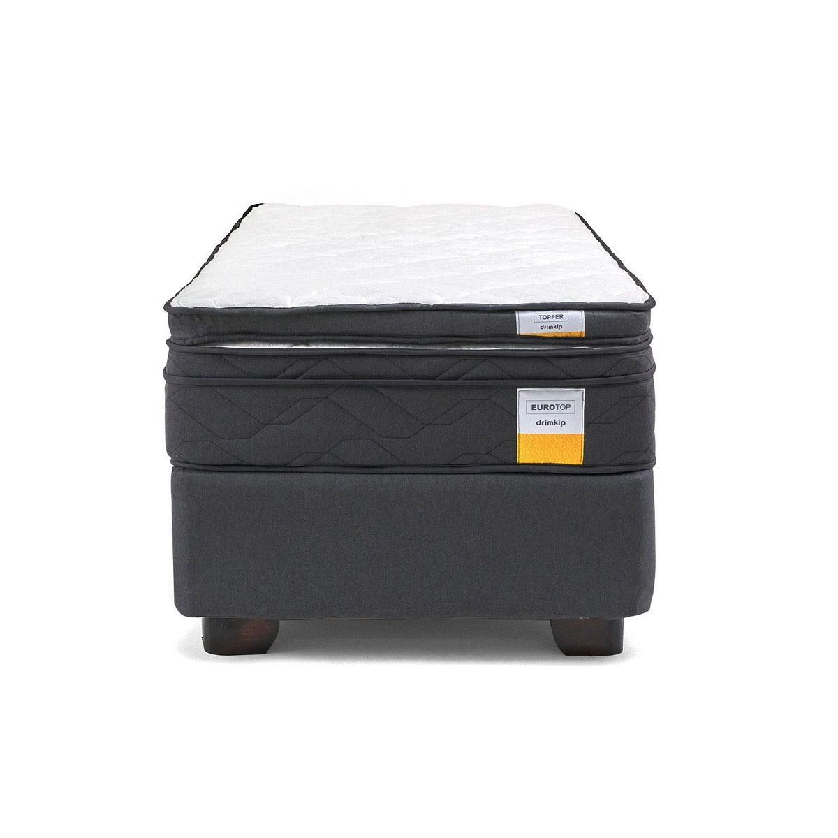 DRIMKIP - Cama Americana Eurotop 1 Plaza 90x190 cm  + Topper Drimkip