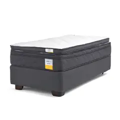 DRIMKIP - Cama Americana Eurotop 1.5 Plazas Plus 105X200 Cm + Topper