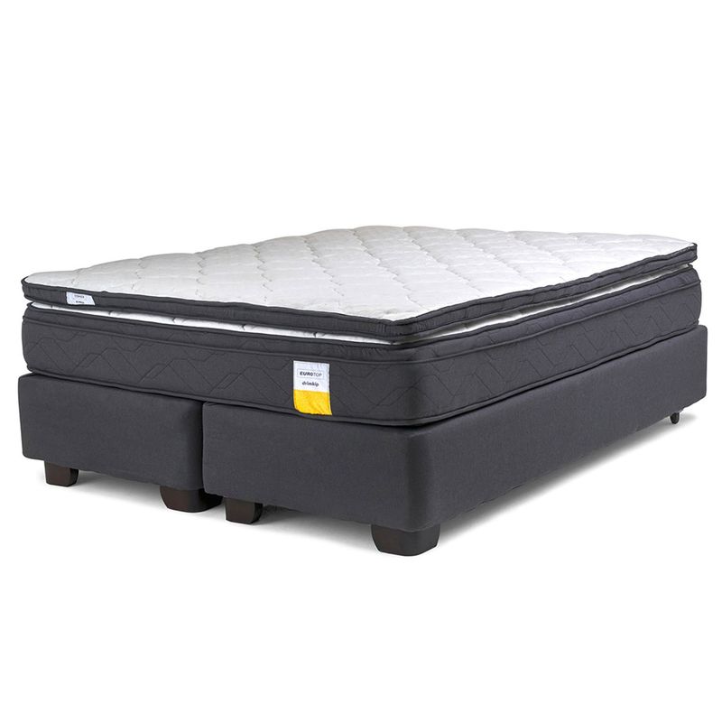DRIMKIP - Cama Americana Eurotop Queen 160X200 Cm + Topper Drimkip