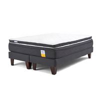 Cama Europea Eurotop 2 Plazas 150X190 Cm + Topper