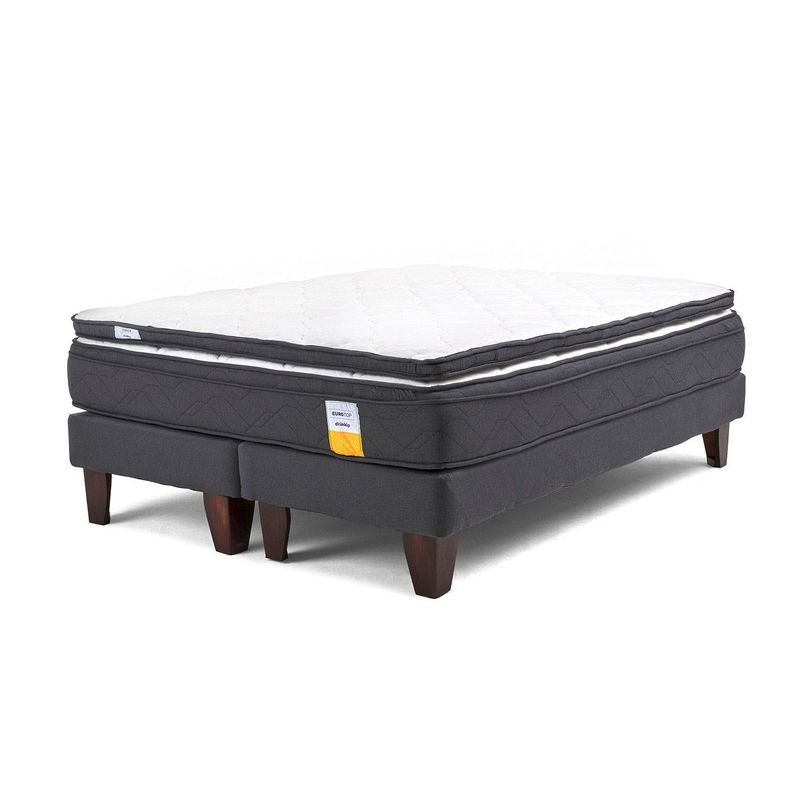 DRIMKIP - Cama Europea Eurotop 2 Plazas Plus 150X200 Cm  + Topper Drimkip