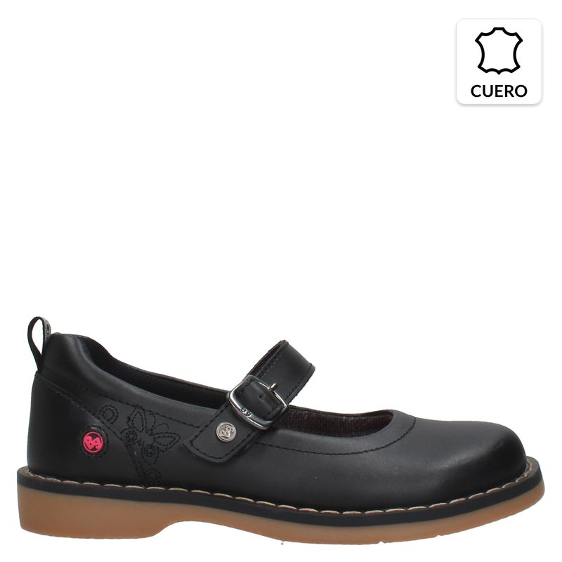 BUBLE GU_MC - Calzado escolar Niña Cuero Negro