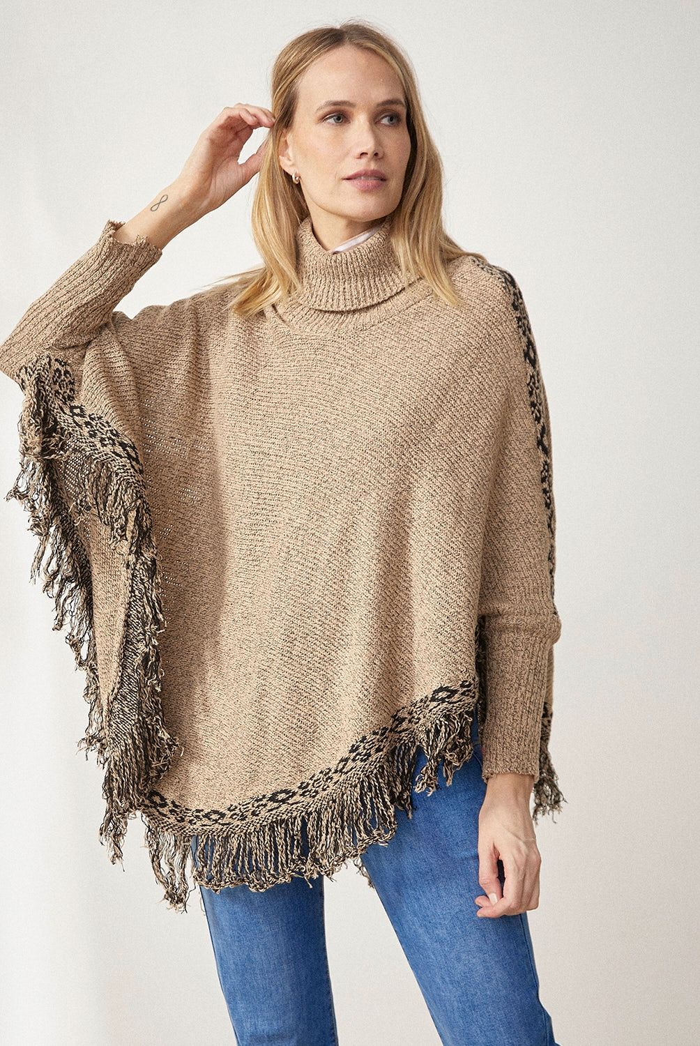 ELLE - Poncho Mujer Mujer