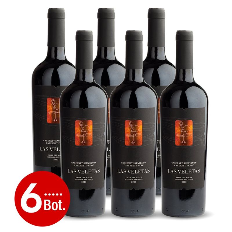 EL MUNDO DEL VINO - Caja x6 Las Veletas Mezcla Tinta CS/CF