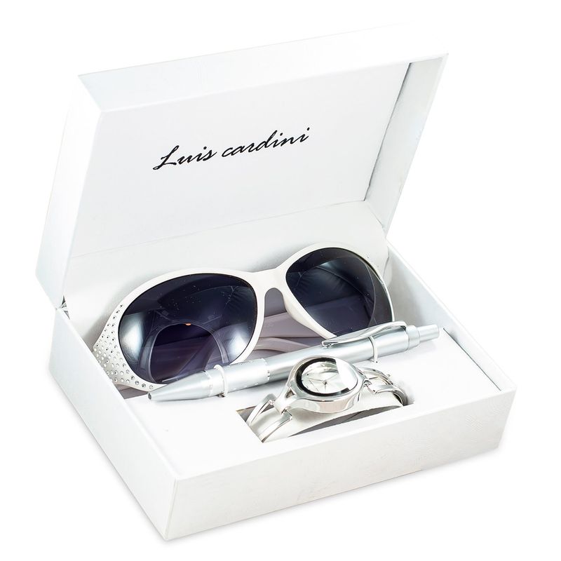 LUIS CARDINI - Set De Regalo Reloj + Lápiz + Lentes De Sol