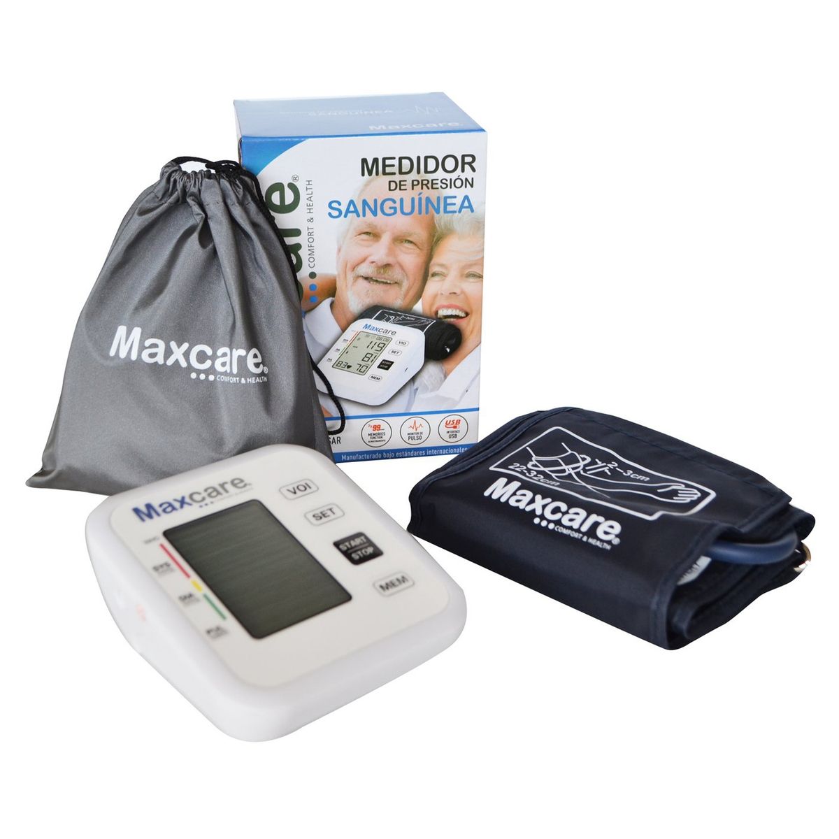 MAXCARE - MEDIDOR DIGITAL DE PRESIÓN PARA BRAZO MAXCARE