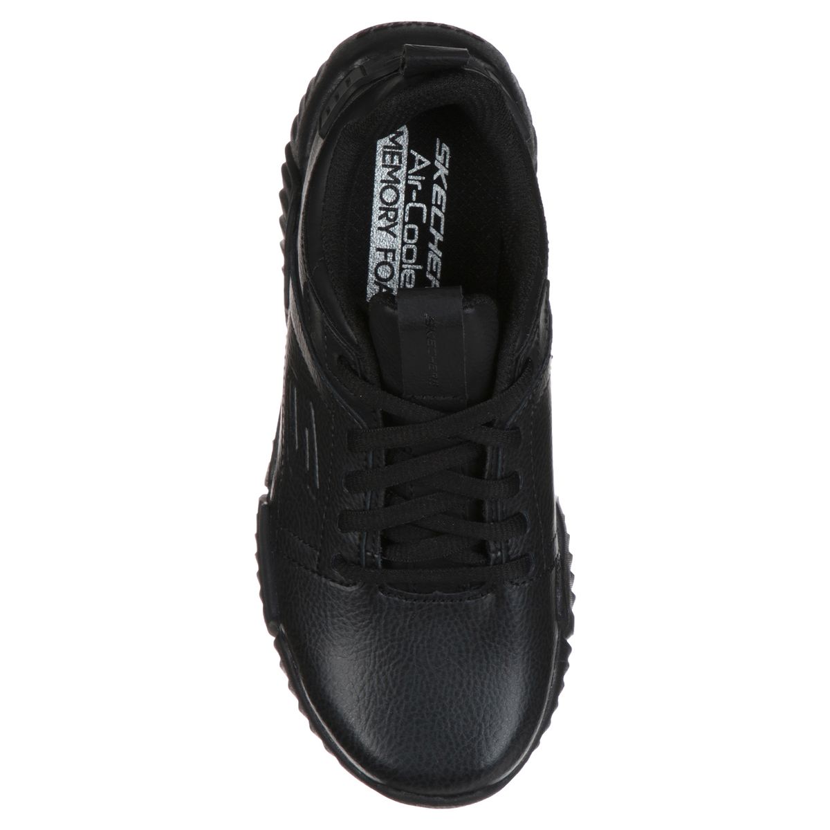 SKECHERS - Zapatilla Deportiva Niño Cuero Negra