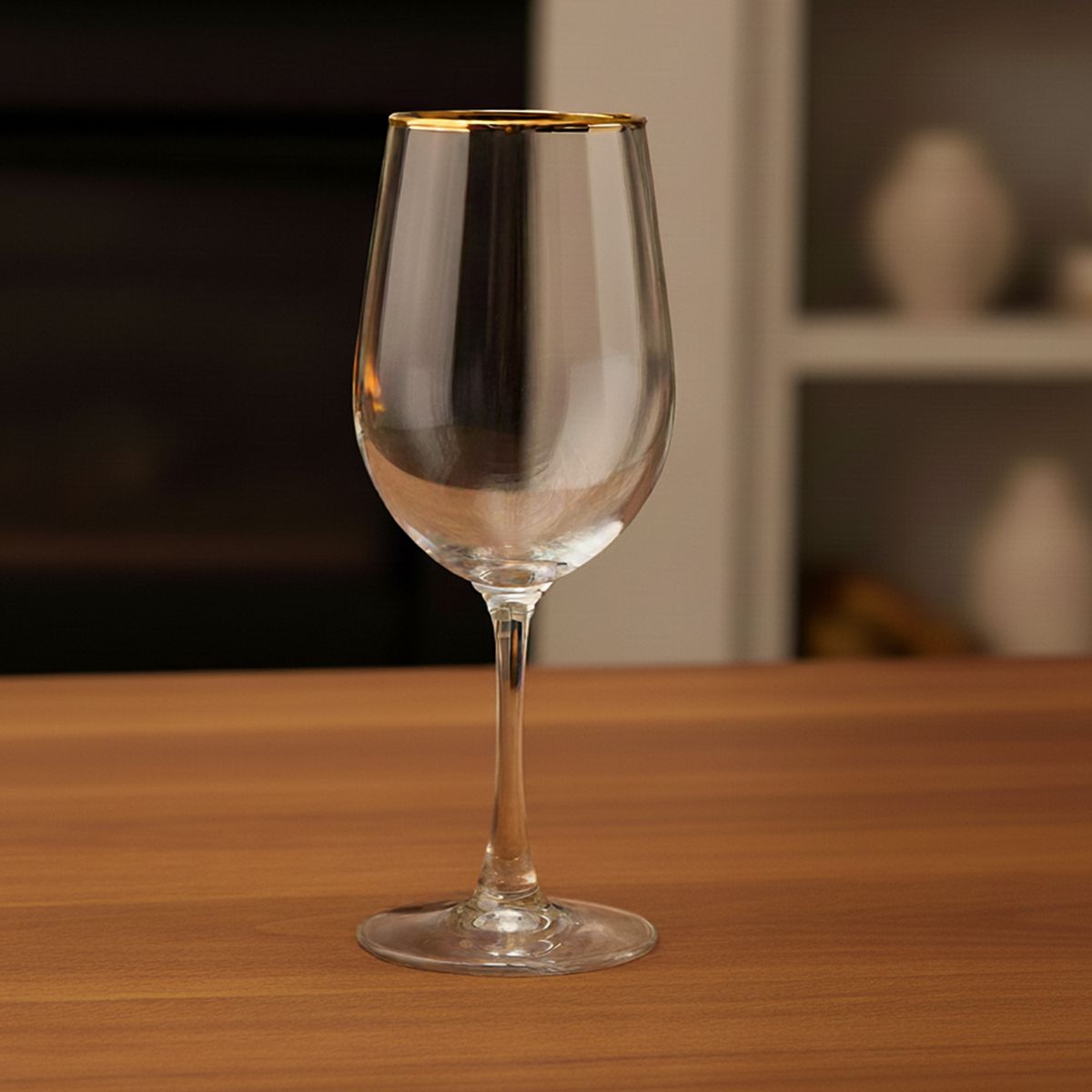 ROBERTA ALLEN - Set 4 Copas de Vino Vidrio Borde Dorado 315 ml Roberta Allen