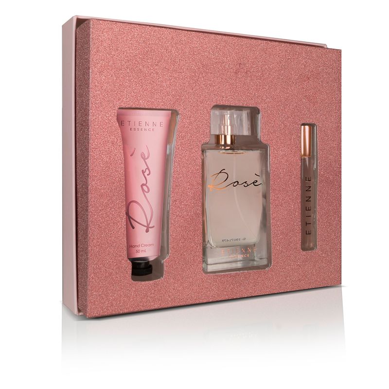 ETIENNE - Set Perfume Mujer Essence Rosé EDP 100ML + Crema de Manos 50ML Etienne