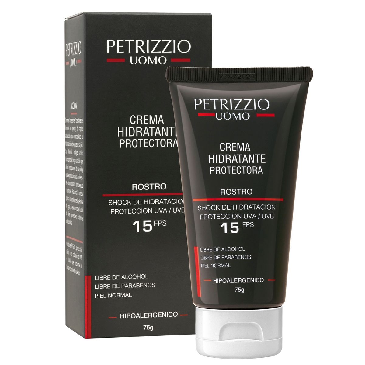 PETRIZZIO - Crema Hidratante Protectora Facial Fps15 Para Hombre 75 Ml Petrizzio