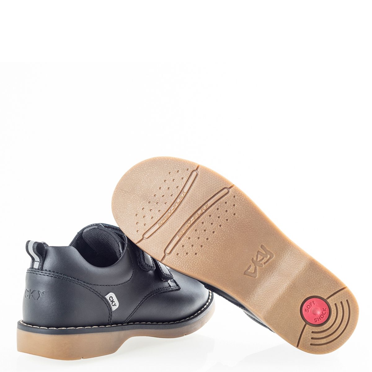 COLLOKY - Zapato Casual Niña Cuero Negro