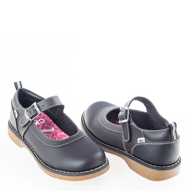 COLLOKY - Calzado Escolar Niña Cuero Azul Colloky