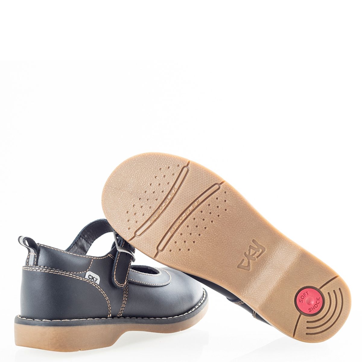 COLLOKY - Calzado Escolar Niña Cuero Azul Colloky
