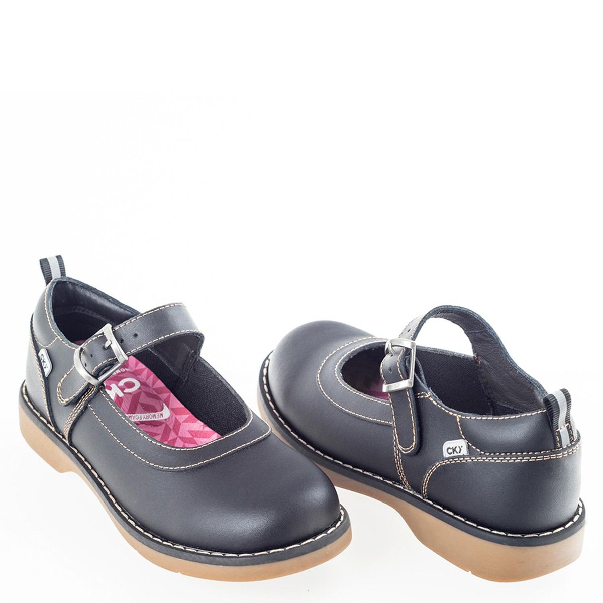 COLLOKY - Calzado Escolar Niña Cuero Negro Colloky (35 a 40)