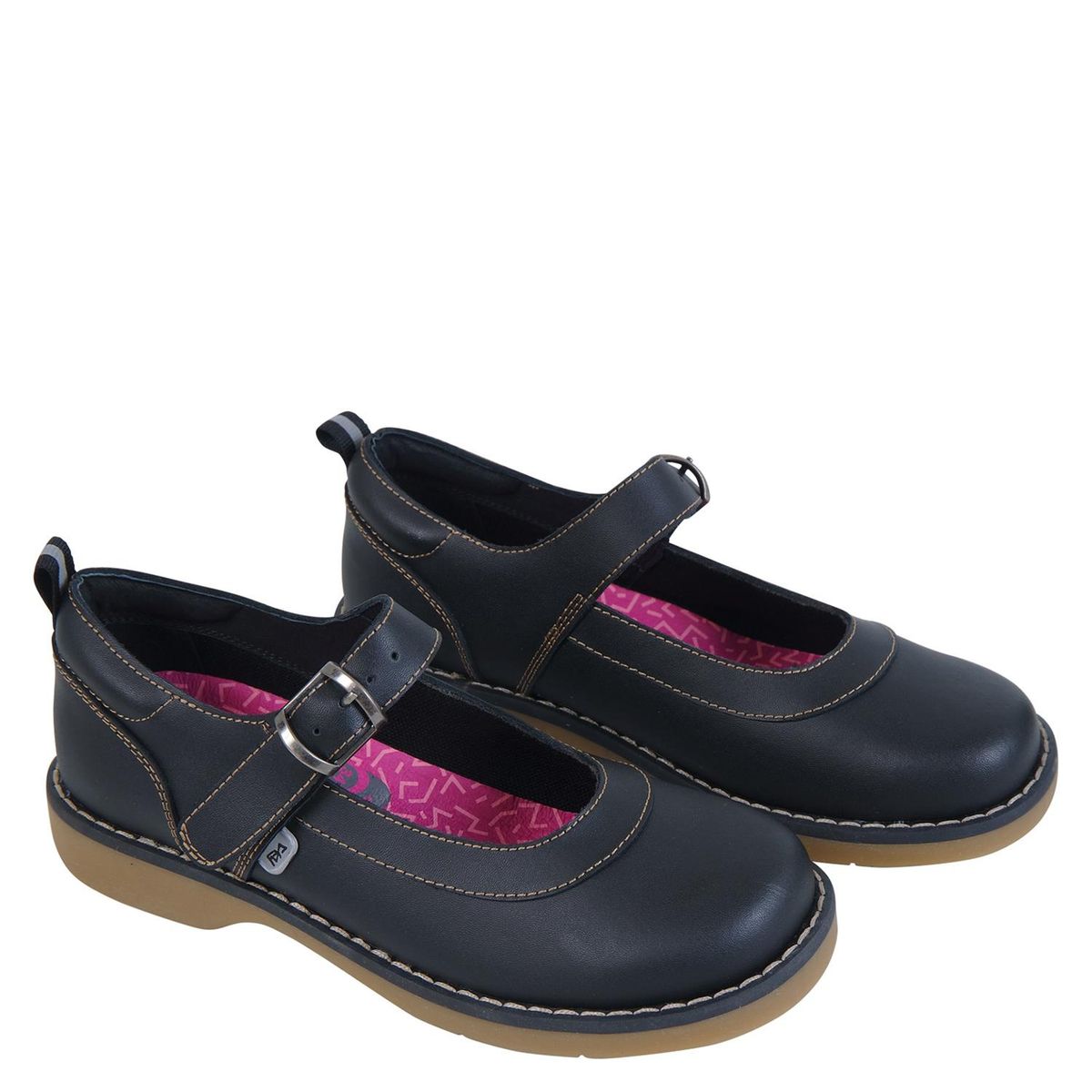 COLLOKY - Calzado Escolar Niña Cuero Negro Colloky (35 a 40)