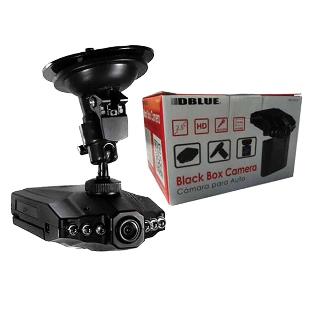 DBLUE - Cámara Seguridad Automóvil Hd Con Pantalla