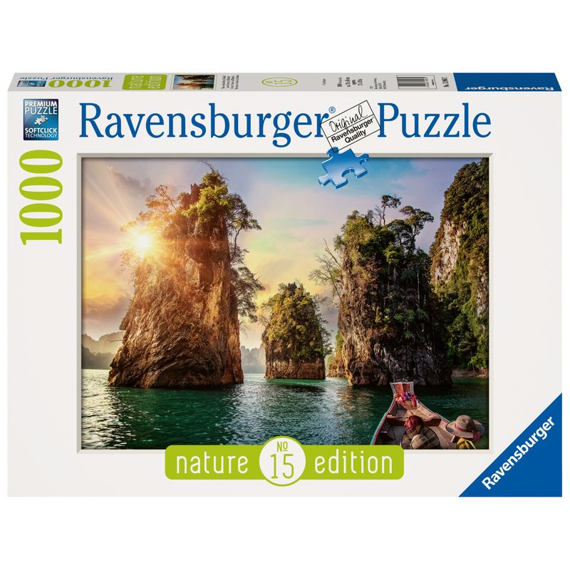 RAVENSBURGER - Puzzle Tres Rocas En Cheow, Tailandia - 1000 Piezas Ravensburger