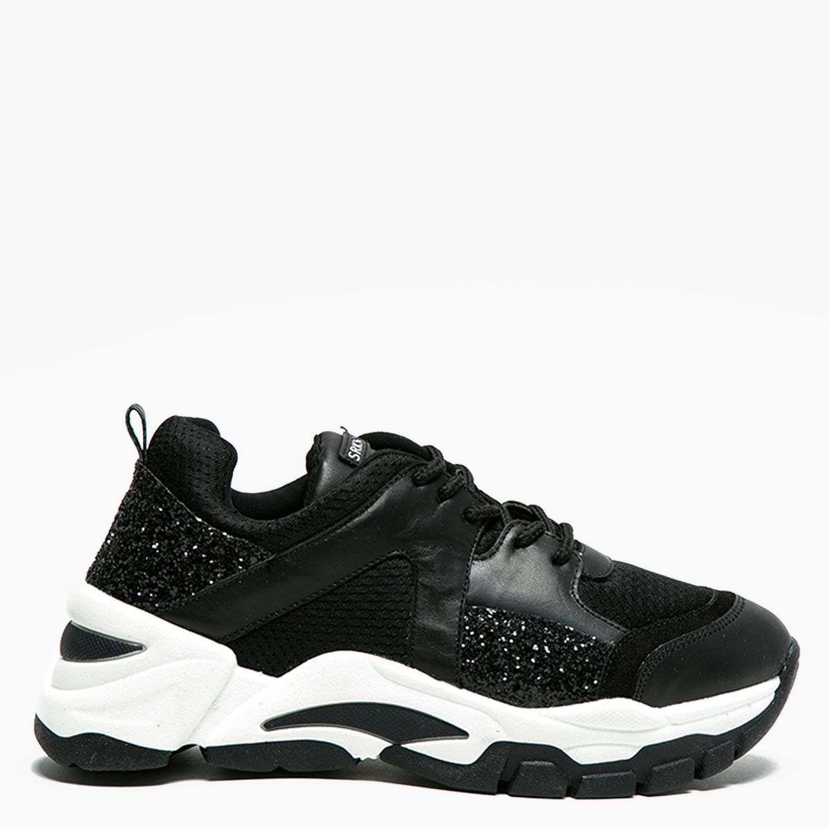 RICKY SARKANY - Zapatilla Urbana Mujer Cuero Negra