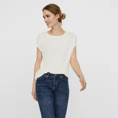 VERO MODA - Polera Lisa Manga Corta Mujer