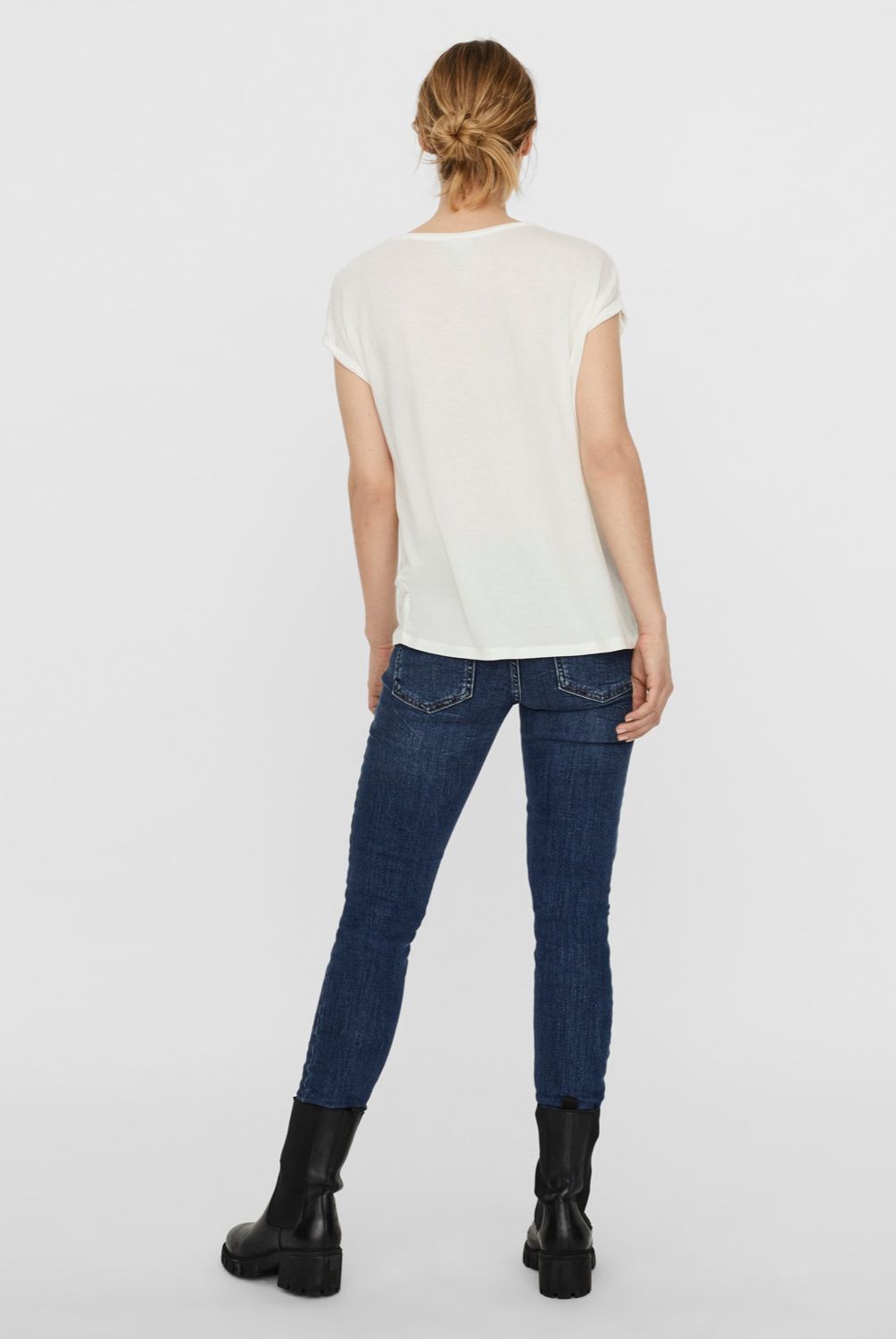 VERO MODA - Polera Lisa Manga Corta Mujer Vero Moda
