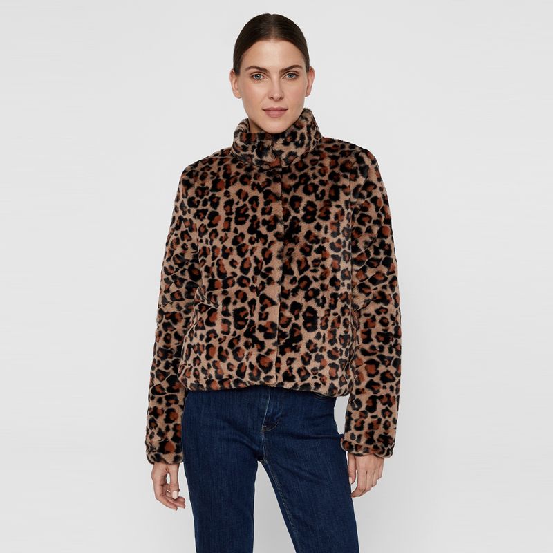 VERO MODA - Chaqueta Mujer Animal Print