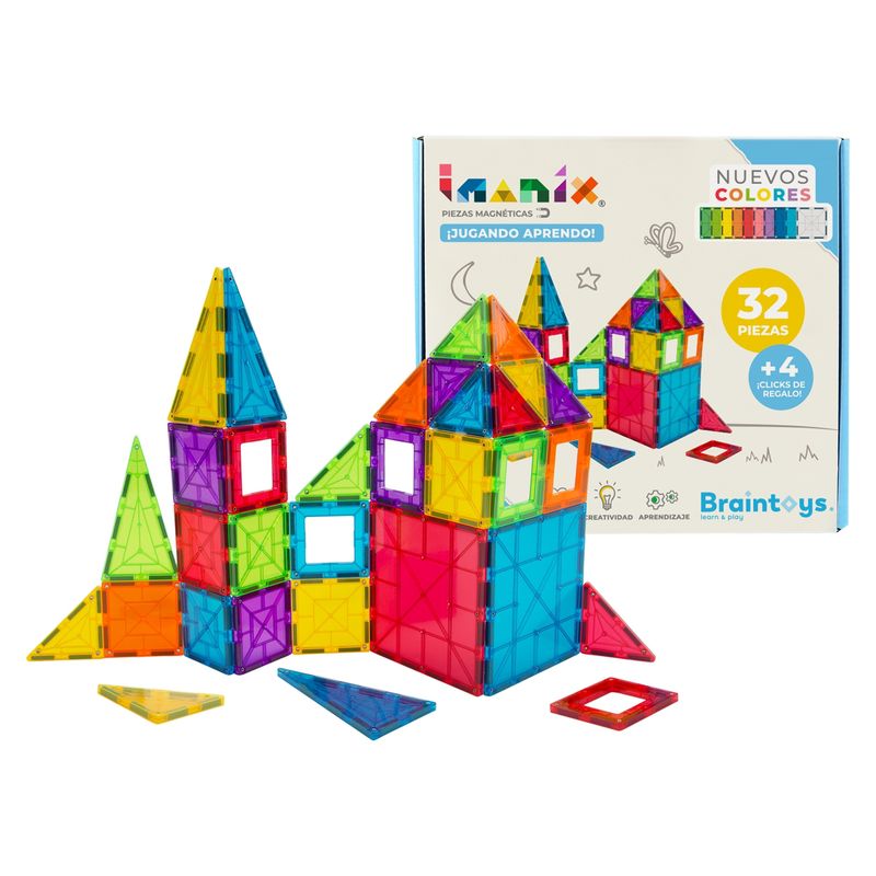 BRAINTOYS - Braintoys Imanix 32 Piezas