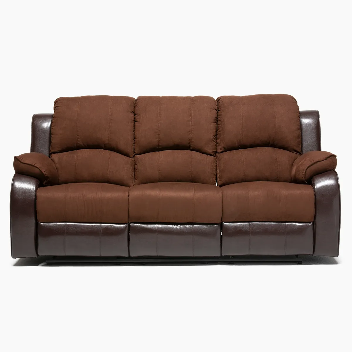 DANIELS - Sofá Reclinable 3 Cuerpos Macao Microfibra+Pu Daniels