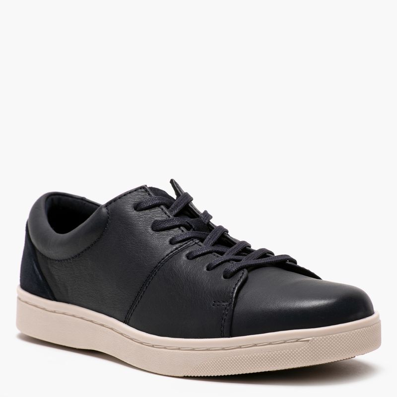 CLARKS - Zapatilla Urbana Hombre Cuero Negra