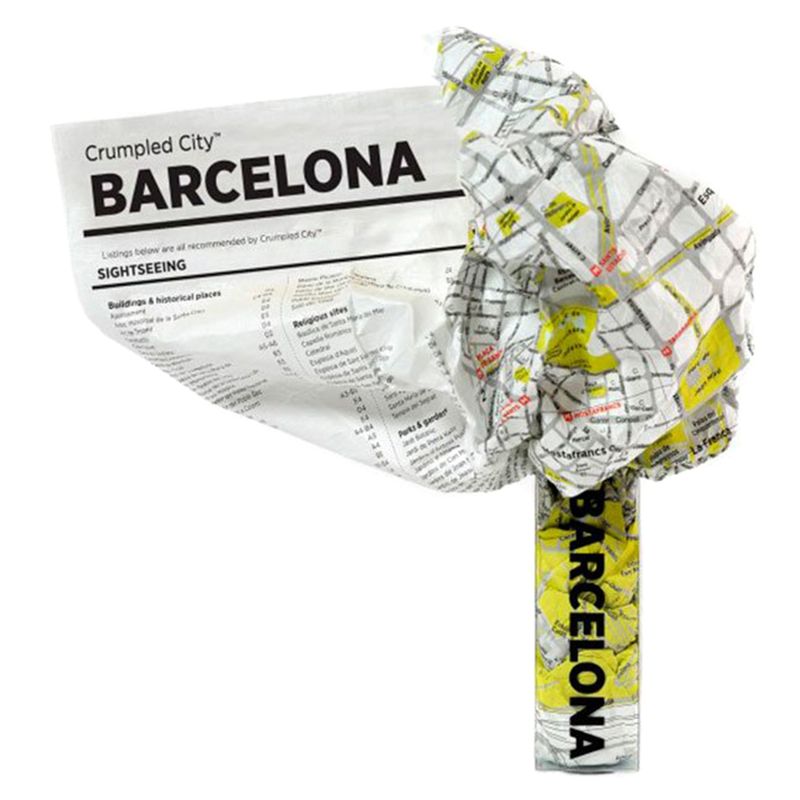 REGALOS CLICKER - Mapa de Barcelona Arrugable