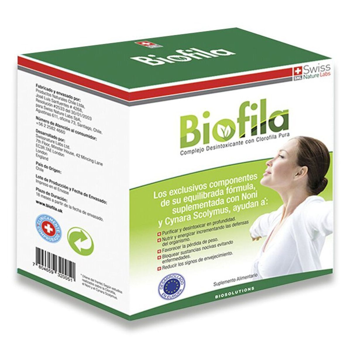 SWISS NATURE LABS - Biofila Noni Y Clorofila 30 Dias