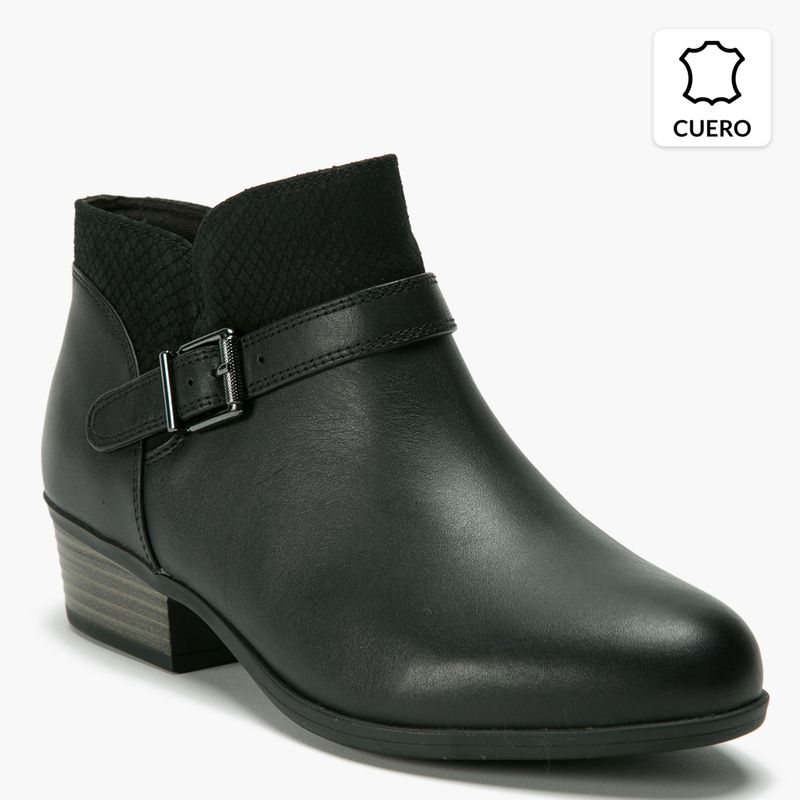 CLARKS - Botín Mujer Negro