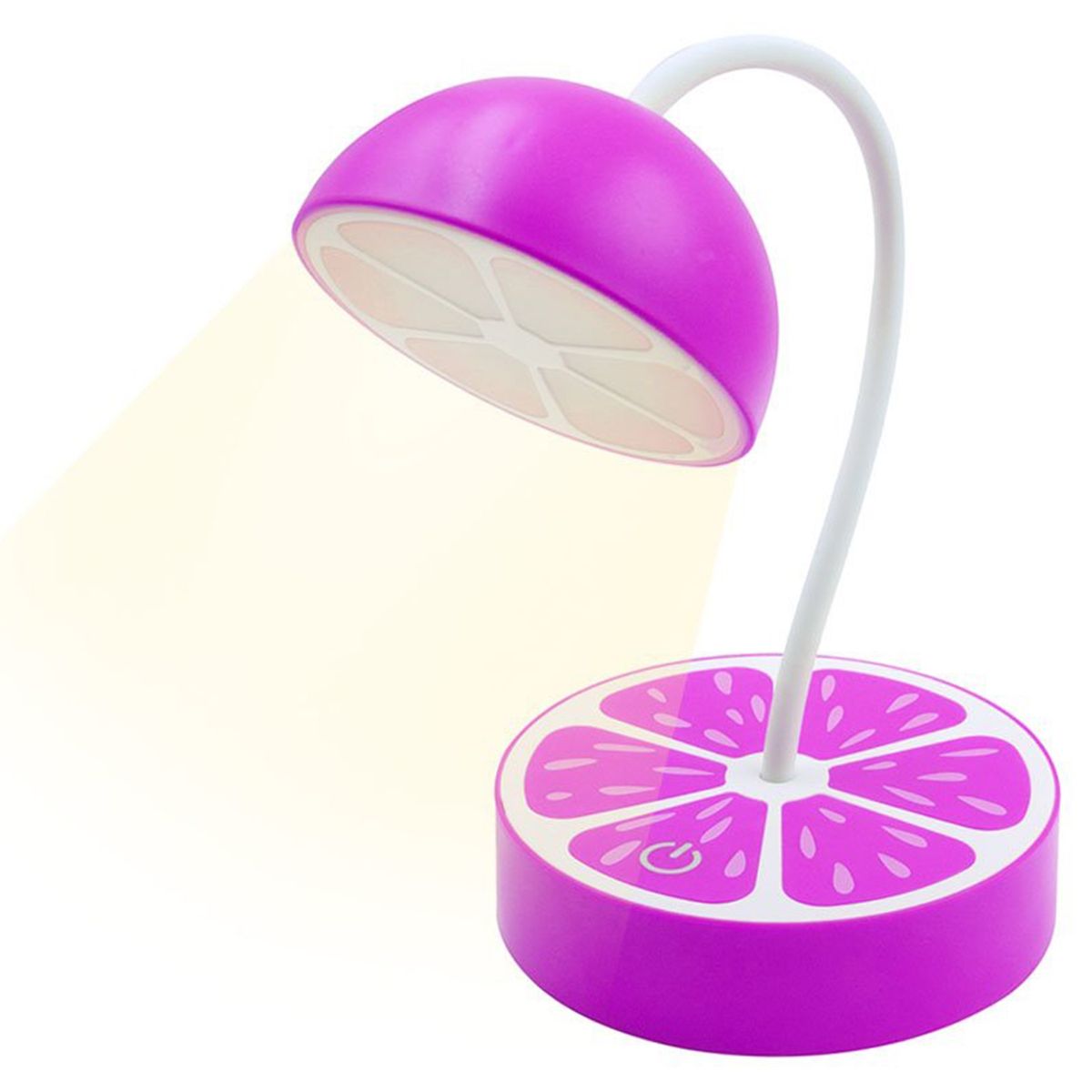 FERNAPET - Lampara Mesa Led Diseño Naranja Colores Táctil USB