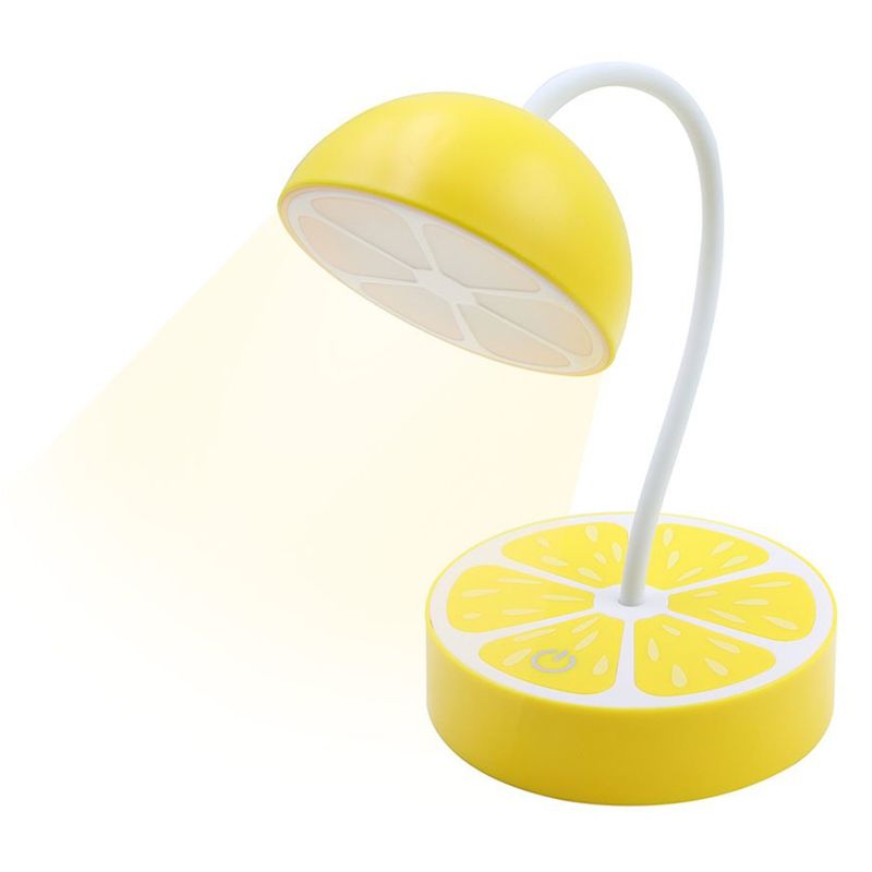 FERNAPET - Lampara Mesa Led Diseño Naranja Colores Táctil USB