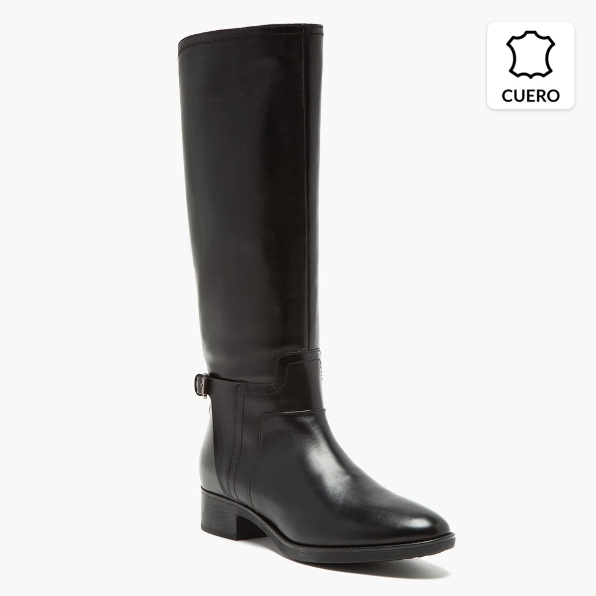 GEOX - Bota Mujer Cuero Negra