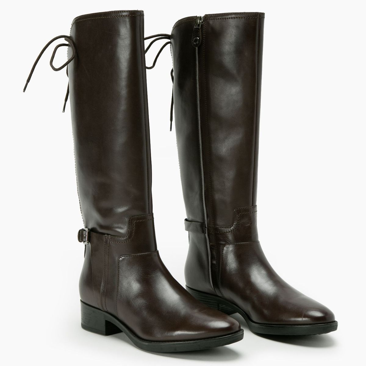 GEOX - Bota Mujer Cuero Café