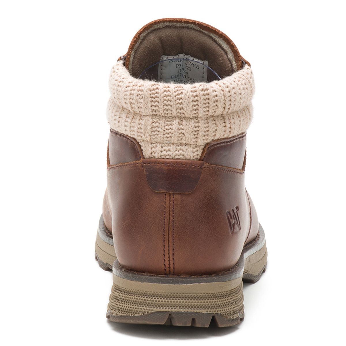 CAT - Botín de Cuero Mujer Café