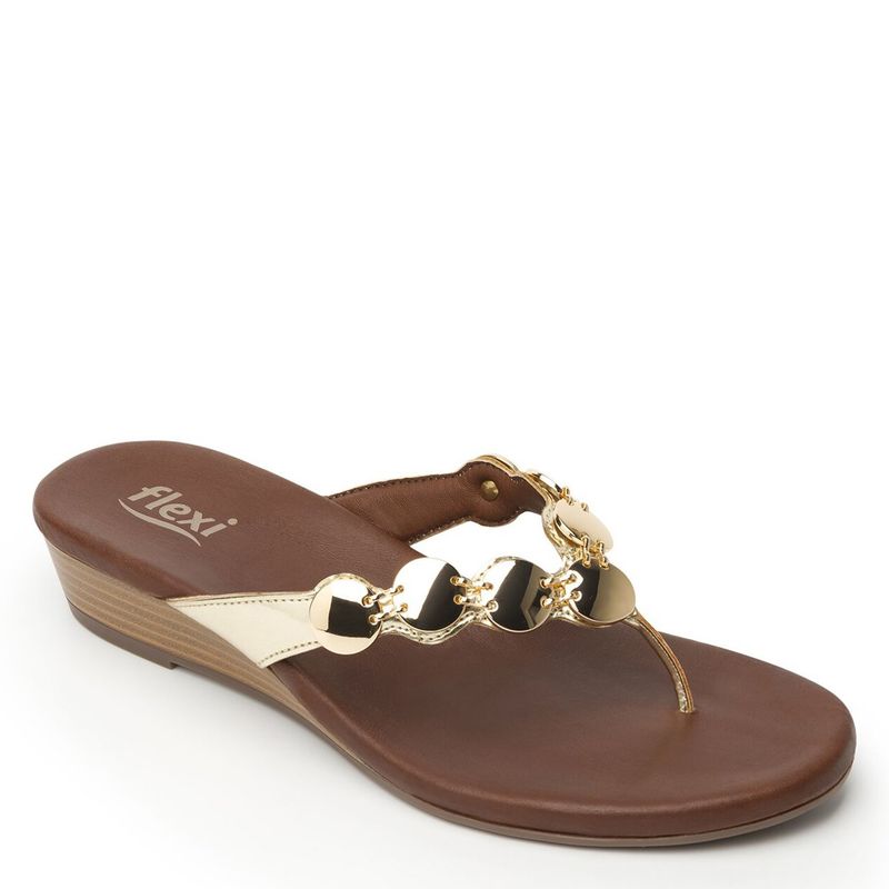 FLEXI - Sandalia Mujer Linda Plata