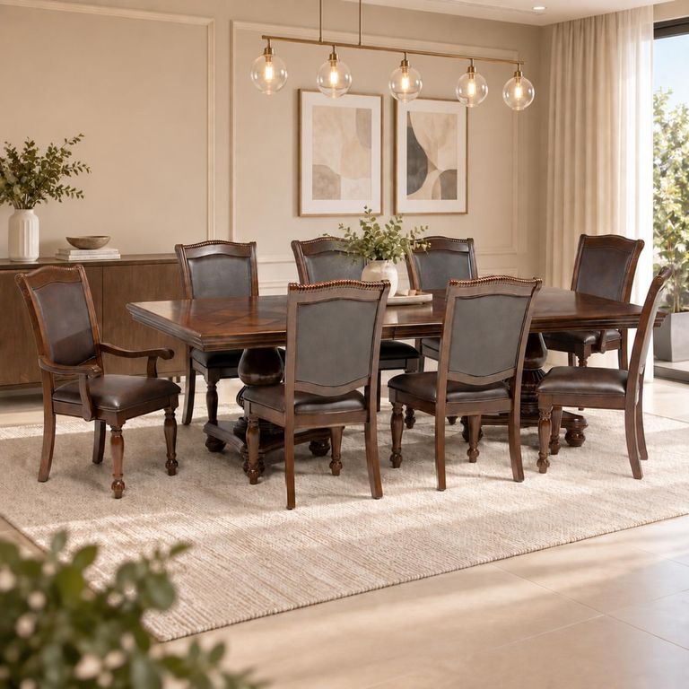 Juego De Comedor New King C/Ext Mesa/6 Sillas/2 Sitiales a $1.519.990