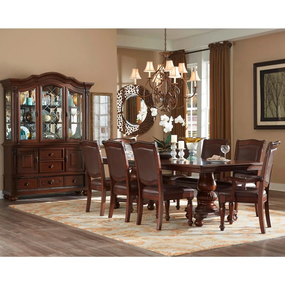 ROBERTA ALLEN - Juego De Comedor New King C/Ext Mesa/6 Sillas/2 Sitiales  Roberta Allen