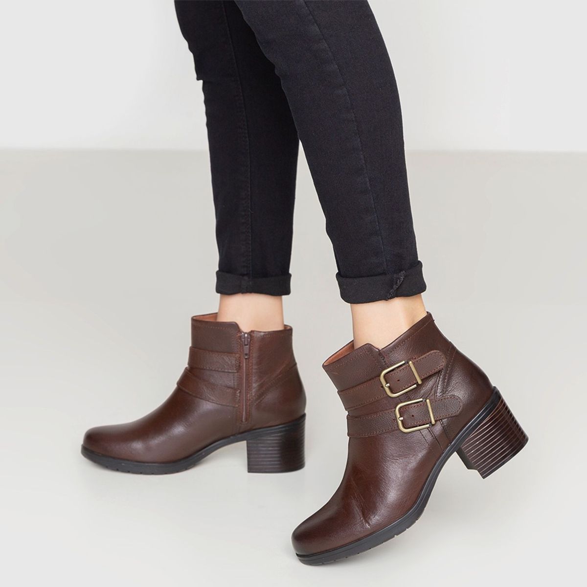 CLARKS - Botín Mujer Cuero