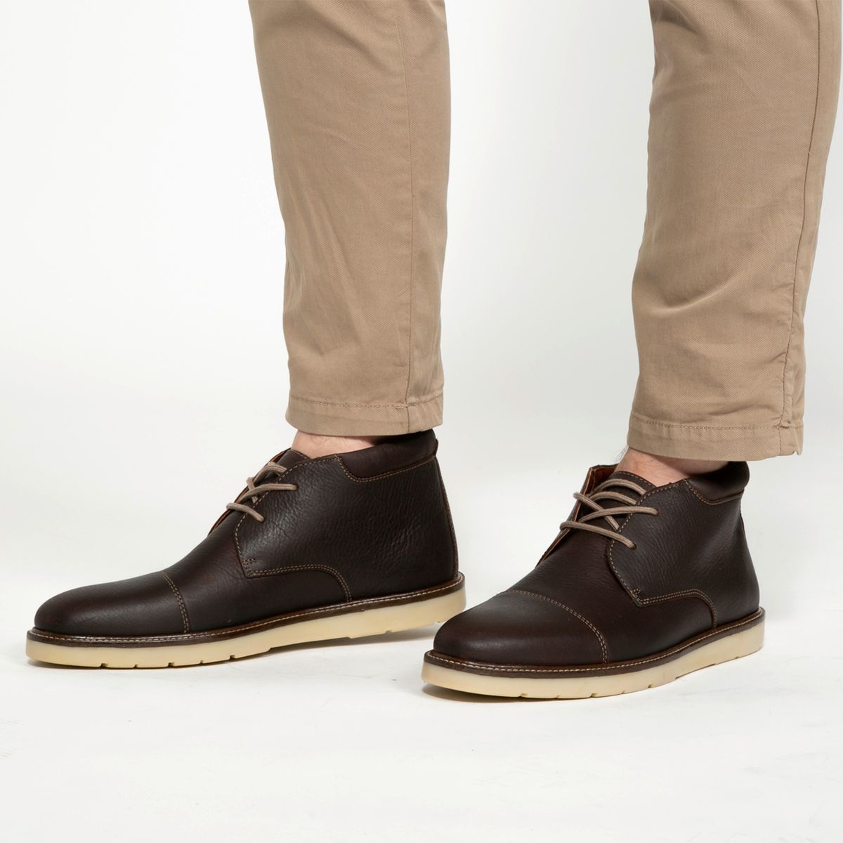 CLARKS - Botín Hombre Cuero Café