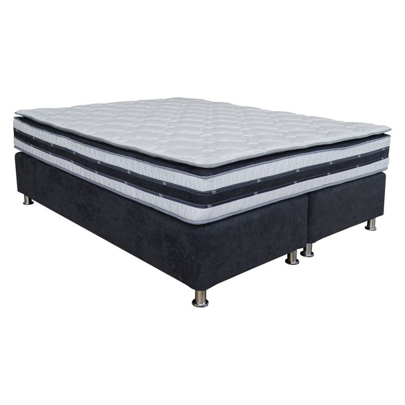 SPOMO - Box Master Pillow Top 2 Plazas Base Dividida