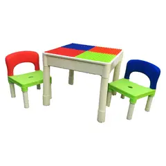 KIDSCOOL - Mesa Entretnida Multicolor 2 Sillas