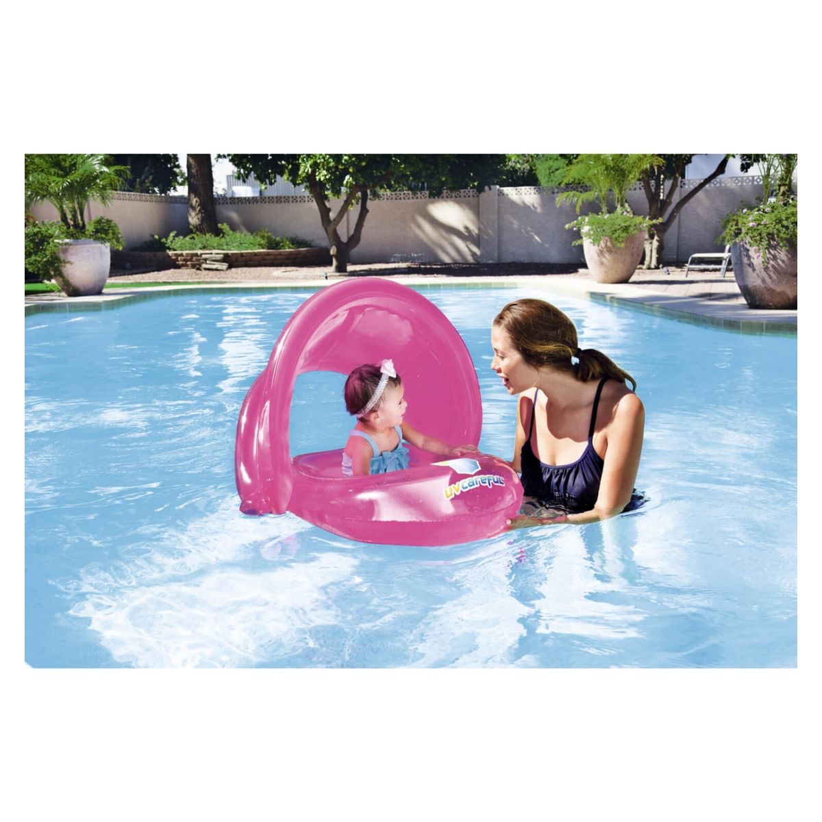 BESTWAY - Bote Inflable Con Toldo 80 X 85 Cm