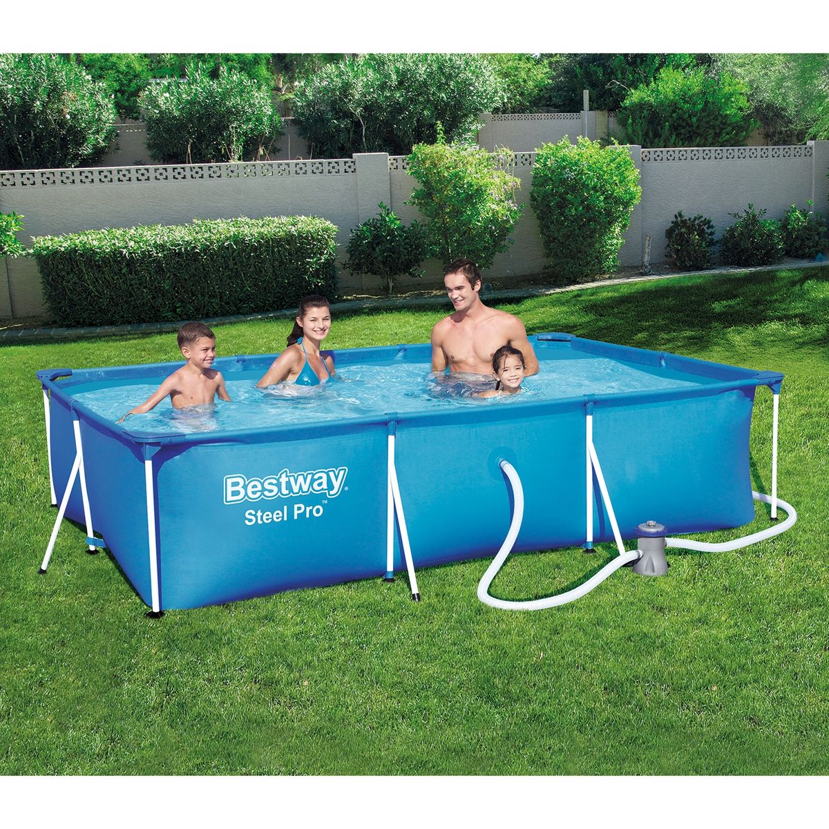BESTWAY - Piscina Estructural Rectangular 300 Cm Bestway